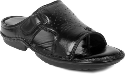 Feetproof Men Sandals(Black , 6)