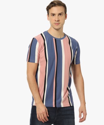 CAMPUS SUTRA Striped Men Round Neck Multicolor T-Shirt