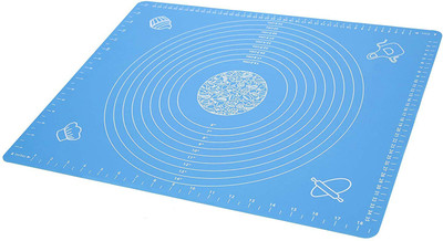 Naitik Creation Fondant Rolling Mat Silicone Baking Mat Sheet Chapati Mat Atta Kneading Mat, Stretchable for Kitchen Roti Chapati Cake, 48x38cm Food-grade Silicone Baking Mat(Pack of 1)