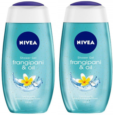 NIVEA Frangipani and Oil Shower Gel 250ml*2Pcs DF0021(2 x 250 ml)
