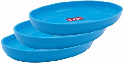 Wonder Sigma Snacker Microwave Safe Small Bowl Set, Blue Color, 500 ml, Set of 3 Bowls, Made in India Plastic Mixing Bowl(Blue, Pack of 3)