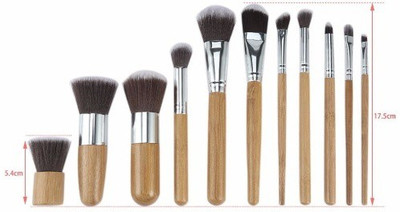 LARA KOSSLER 11 Bamboo Brushes Set - (PACK OF 11 )(Pack of 11)