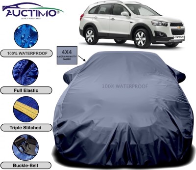 AUCTIMO Car Cover For Chevrolet Captiva (With Mirror Pockets)(Grey)