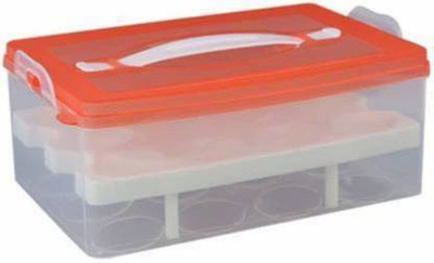 SEASPIRIT Plastic Egg Container  - 2 dozen(Multicolor)