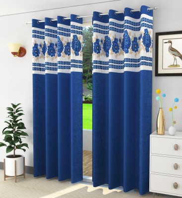RS COLLACTION 213 cm (7 ft) Polyester Door Curtain (Pack Of 2)(Printed, Multicolor)