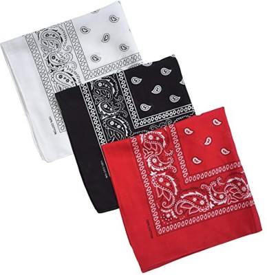 PAROPKAR 3Pcs Paisey handkerchief Cowboy Head Wrap Scarf for Women and Men 100% Cotton [