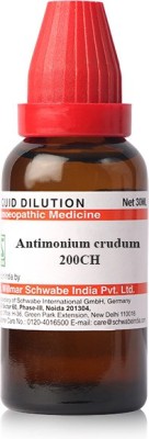 Dr.Willmar Schwabe India Antimonium Crudum 200CH Liquid(2 x 30 ml)