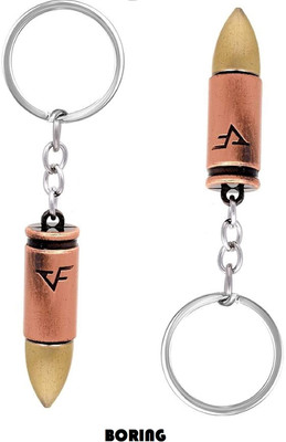BORING 2 Small Bullet shape keyring Key Chain