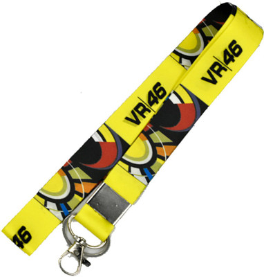 AFH VR 46 The Doctor Biker Fabric Yellow Clothing Key Chain Key Chain