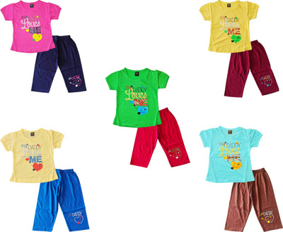 SVS Baby Boys & Baby Girls Casual T-shirt Trouser(red)
