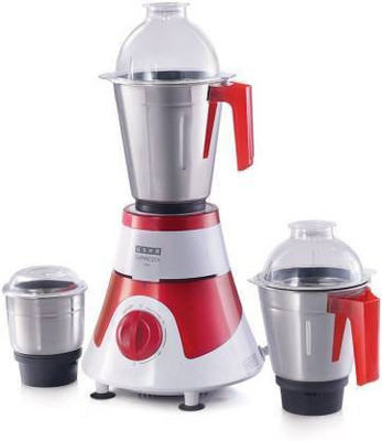USHA 005 1 Mixer Grinder 750 Juicer Mixer Grinder (3 Jars, Red)