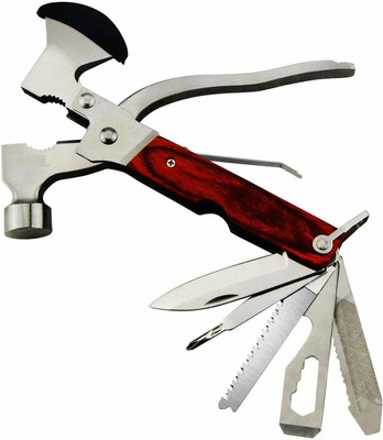 SmartFasionZ Multifunctional Hammer Axe Wrench Knife Hand Toolkit Multi Utility Plier (9 Tools, Multicolor) Multi Utility Plier(9 Tools, Multicolor)