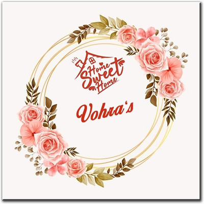 Midas Craft Polypropylene Vohra's Name Plate(Multicolor)