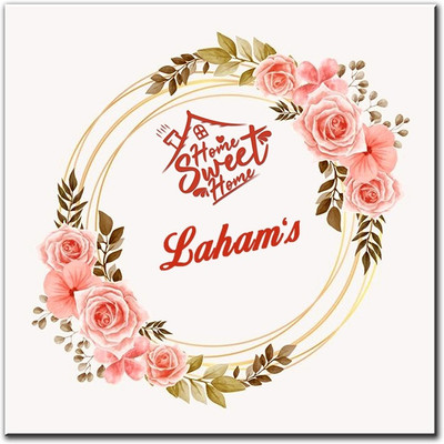 Midas Craft Polypropylene Flower Name Plate(Multicolor)