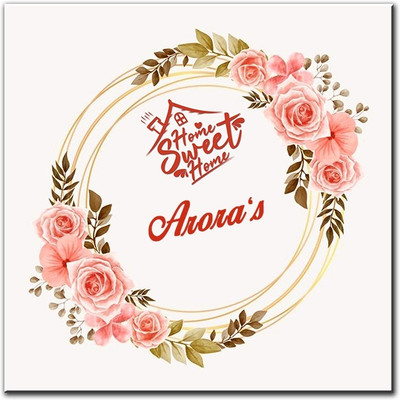 Midas Craft Polypropylene Arora's Name Plate(Multicolor)