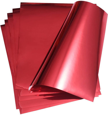 TOTAL HOME red unrule 25x30 cm 120 gsm Transfer Paper(Set of 5, Red)