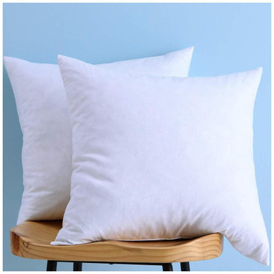 AVI Microfibre Solid Cushion Pack of 2(White)