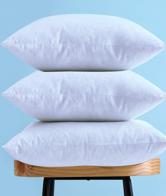 AVI Microfibre Solid Cushion Pack of 3(White)