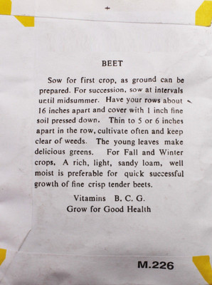 CRGO BEETROOT , CHUKANDAR Seed(20 per packet)