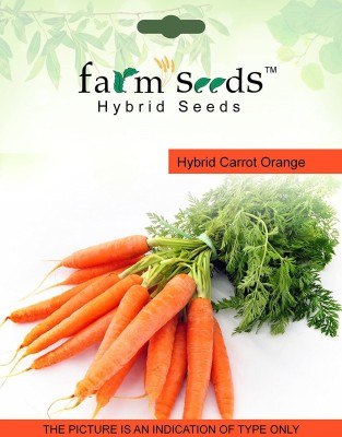 Biosnyg SEEDS Hybrid Carrot Orange 50gm Seeds Seed(50 g)