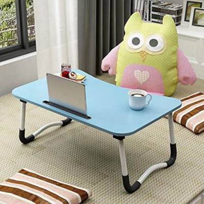 Flipkart Perfect Homes Studio Wood Portable Laptop Table  (Finish Color - Blue, DIY(Do-It-Yourself))