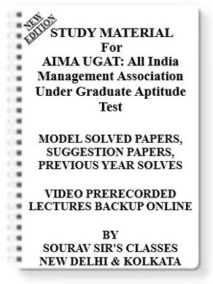 AIMA UGAT All India Management Association Under Graduate Aptitude Test [ PACK OF 4 BOOKS ] Study Material +MODEL SOLVED PAPERS+SUGGESTION PAPERS+PREVIOUS YEAR SOLVES+VIDEO PRERECORDED LECTURES BACKUP ONLINE(Spiral, SOURAV SIR'S CLASSES)