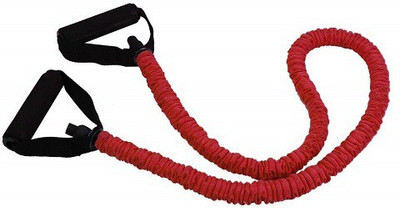 VECTOR X Strap With Handle Covered Resistance Tube light Resistance Tube(Red, Black)