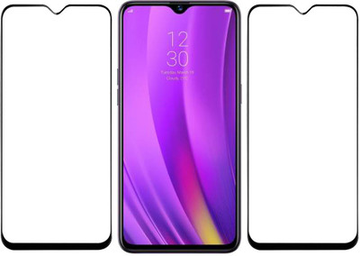 KARTRAY Edge To Edge Tempered Glass for Realme 3 Pro(Pack of 2)