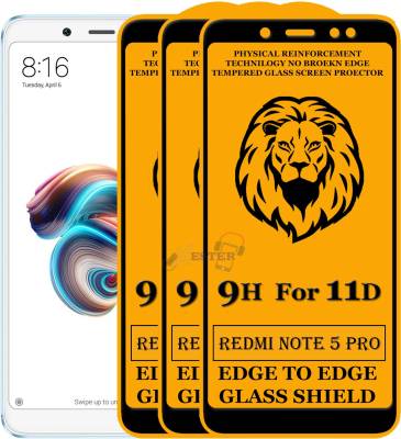 ShopGlobal Edge To Edge Tempered Glass for Mi Redmi Note 5 Pro