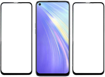 KARTRAY Edge To Edge Tempered Glass for Realme 6(Pack of 2)