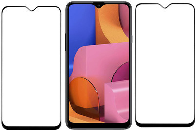 KARTRAY Edge To Edge Tempered Glass for Samsung Galaxy A20s(Pack of 2)