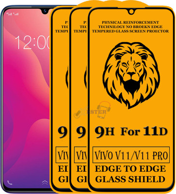 Xester Edge To Edge Tempered Glass for Vivo V11 Pro(Pack of 3)