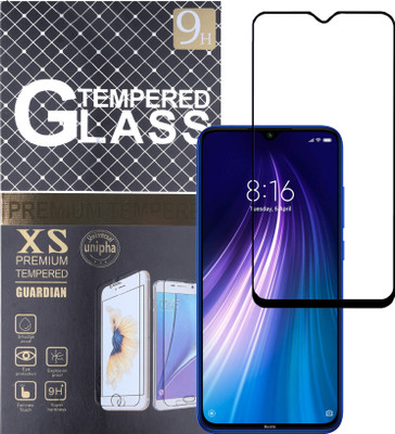 ambera Edge To Edge Tempered Glass for MI Redmi Note 8(Pack of 1)
