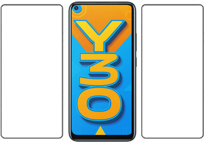 KARTRAY Tempered Glass Guard for Vivo Y30(Pack of 2)