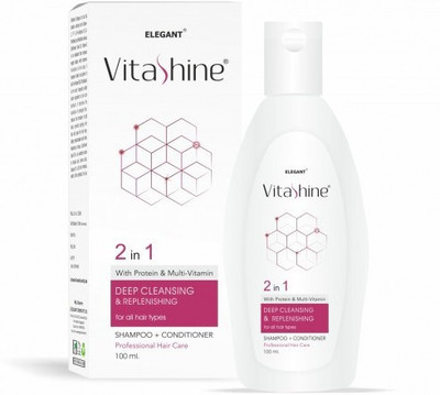 Vitashine Protein and Multivitamin 2 in 1 Shampoo pack of 2(100 ml)
