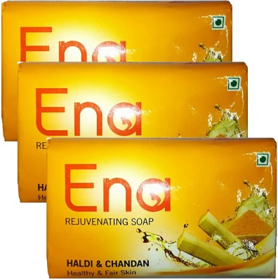 RCM Ena REJUVENATING BATH SOAP - Haldi & Chandan (Healty & Fair Skin) 100g x3(3 x 100 g)