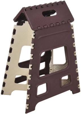 Dev Enterprise Folding Stool for Adults and Kids Bedroom & Kitchen Stool (Brown) Stool (Brown, ivory) 18 Inch Stool (Brown, Ivory) Stool(Grey, Brown, Pre-assembled)