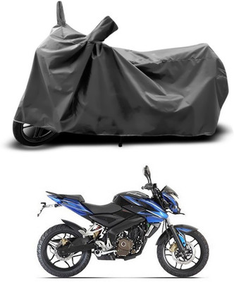 SEBONGO Two Wheeler Cover for Bajaj(Pulsar 200 NS DTS-i, Grey)