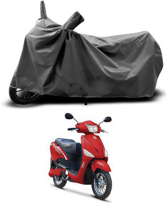 SEBONGO Two Wheeler Cover for Hero(Electric Optima, Grey)