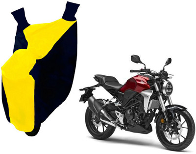 Auto Kite Two Wheeler Cover for Honda(CBR 150R, Yellow, Blue)