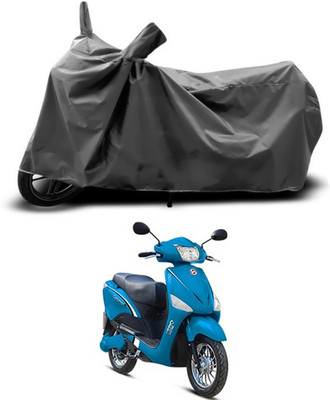 SEBONGO Two Wheeler Cover for Hero(Electric Optima, Grey)