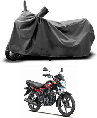 ANTHUB Two Wheeler Cover for Suzuki(Hayate, Grey)