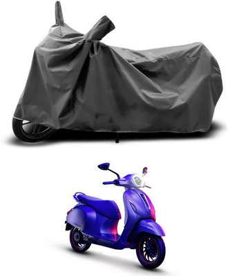 ANTHUB Two Wheeler Cover for Bajaj(Chetak, Grey)