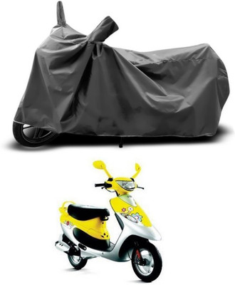 SEBONGO Two Wheeler Cover for TVS(Scooty Pep+, Grey)