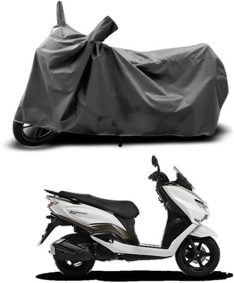 SEBONGO Two Wheeler Cover for Suzuki(Burgman Street, Grey)