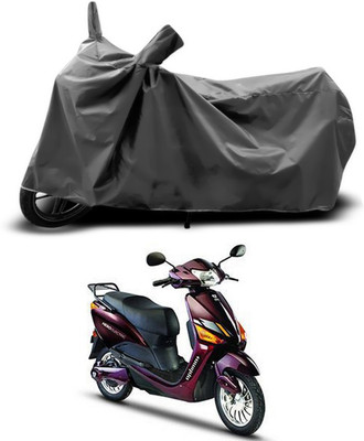 SEBONGO Two Wheeler Cover for Hero(Electric Optima Plus, Grey)