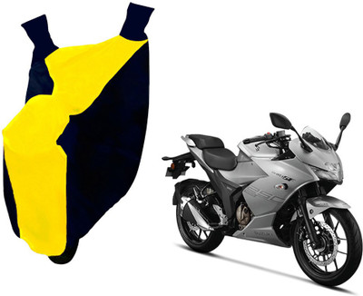 Auto Kite Two Wheeler Cover for Suzuki(Gixxer SF, Yellow, Blue)