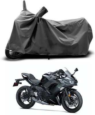 ANTHUB Two Wheeler Cover for Kawasaki(Ninja 650, Grey)