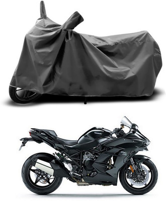 ANTHUB Two Wheeler Cover for Kawasaki(Ninja, Grey)