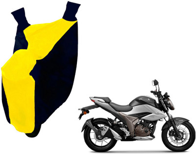 Auto Kite Two Wheeler Cover for Suzuki(Gixxer, Yellow, Blue)